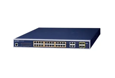 GS-4210-24PL4C - Planet 24 x Ports 10/100/1000Base-T PoE + 4 x Ports Gigabit TP / SFP Combo Layer 2 Managed Ethernet Switch