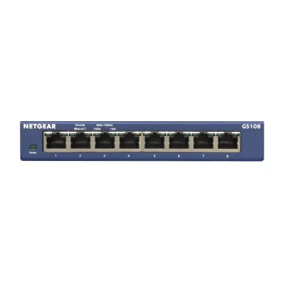 GS108 - NetGear ProSafe 8-Ports 10/100/1000Mbps Gigabit Ethernet Switch