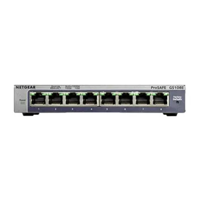 GS108E - NetGear ProSafe 8-Ports 10/100/1000Mbps Gigabit Ethernet Switch