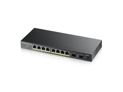 GS1100-10HP - ZyXEL 8-port GbE Unmanaged PoE Switch with GbE Uplink