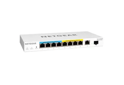 GS110TUP - NetGear 10-Port Gigabit Ultra60 PoE++, 1x SFP with 1x Uplink Smart Managed Pro Desktop Switch