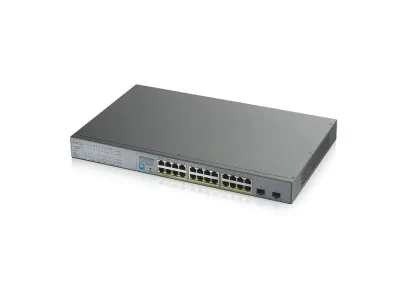 GS1300-26HP - ZyXEL 24-port GbE Unmanaged PoE Switch with GbE Uplink