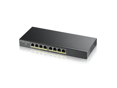 GS1900-8HP - ZyXEL Switch - 8-Ports - Managed -Desktop, Wall-Mountable