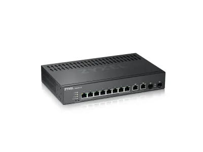 GS2220-10 - ZyXEL 8-port GbE L2+ Switch with GbE Uplink
