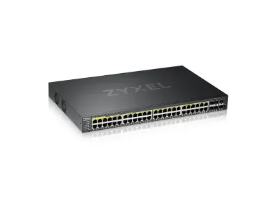 GS2220-50HP - ZyXEL 48-port GbE L2+ PoE Switch with GbE Uplink