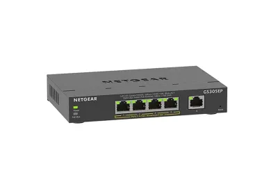 GS305EP - NetGear 300 SOHO Plus 5-Port PoE (63W) Gigabit Ethernet Plus Switch
