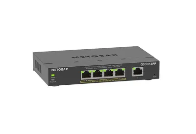 GS305EPP- NetGear 5-Port High Power PoE+ (120W) Gigabit Ethernet Plus Switch