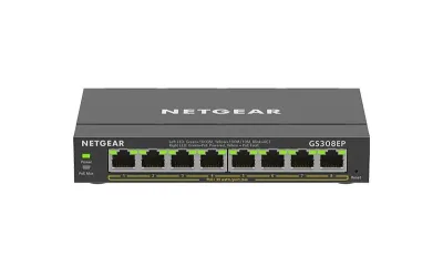 GS308EP - NetGear 8-Port PoE+ (62W) Gigabit Ethernet Plus Switch