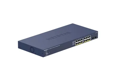 GS716TP - NetGear 16-Port Gigabit Ethernet PoE+ (180W) with 2x SFP Cloud Management Smart Switch