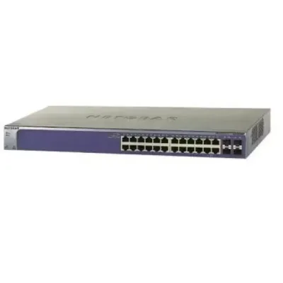 GS724AT - Netgear ProSafe 24-port Gigabit Advanced Smart Network Switch 4 x SFP (mini-GBIC) Shared 24 x 10/100/1000Base-T LAN