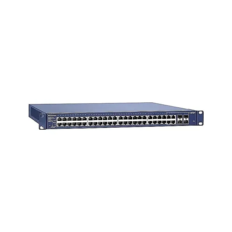 Netgear GS748TP ProSafe GS748TP 48 x RJ-45 Ports PoE 1000Base-T + 2 x Ports SFP + 2 x Combo Gigabit SFP 1U Rack-mountable Layer 3 Managed Smart Gigabit Ethernet Network Switch. In Stock