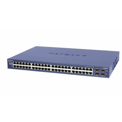 GS748TS - Netgear ProSafe Stackable Smart Network Switch 48 x 10/100/1000Base-T LAN 4 x SFP (mini-GBIC) Shared
