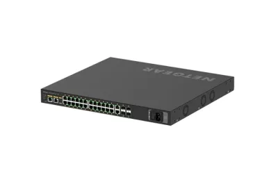 GSM4230PX - NetGear M4250-26G4XF-PoE+ AV Line 24x 1000Base-T PoE+ 480W, 2x 1000Base-T with 4x SFP+ Managed Switch