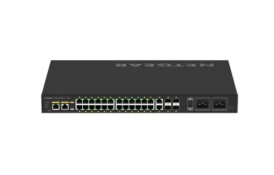 GSM4230UP - NetGear M4250-26G4XF-PoE+ AV Line 24x 1000Base-T PoE+ 1,440W, 2x 1000Base-T with 4x SFP Managed Switch