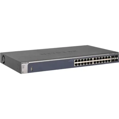 GSM7224R - Netgear ProSafe Gigabit Layer 2 Managed Switch 4 x SFP (mini-GBIC) Shared 24 x 10/100/1000Base-T LAN