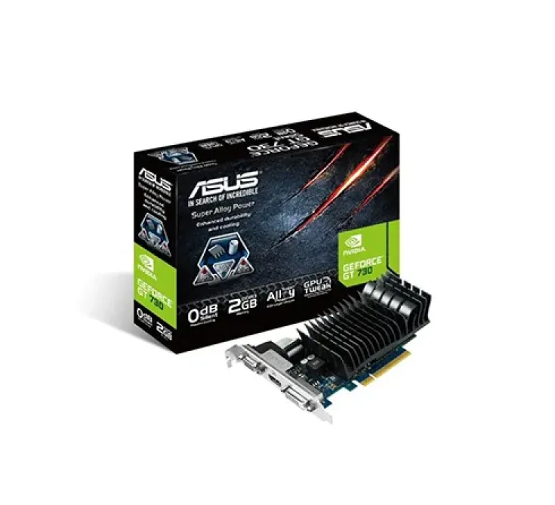 GT730-SL-2GD3-BRK - Asus Nvidia Geforce GT 730 2GB 64-Bit DDR3 PCI Express 2.0 DVI/ HDMI/ D-Sub HDCP Support Video Graphics Card