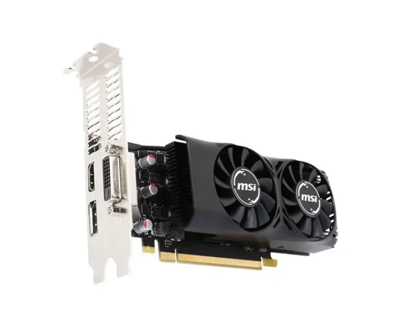 GTX1050TI4GTLP - MSI Nvidia GeForce GTX 1050 Ti 4GB GDDR5 128-Bit HDMI DisplayPort Dual-Link DVI-D PCI-Express 3.0 x16 Low Profile Video Graphics Card
