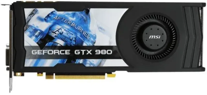 GTX9804GD5OCV1 - MSI GeForce GTX 980 4GB GDDR5 256-Bit PCI Express x16 3.0 DVI/ HDMI/ DisplayPort Video Graphics Card
