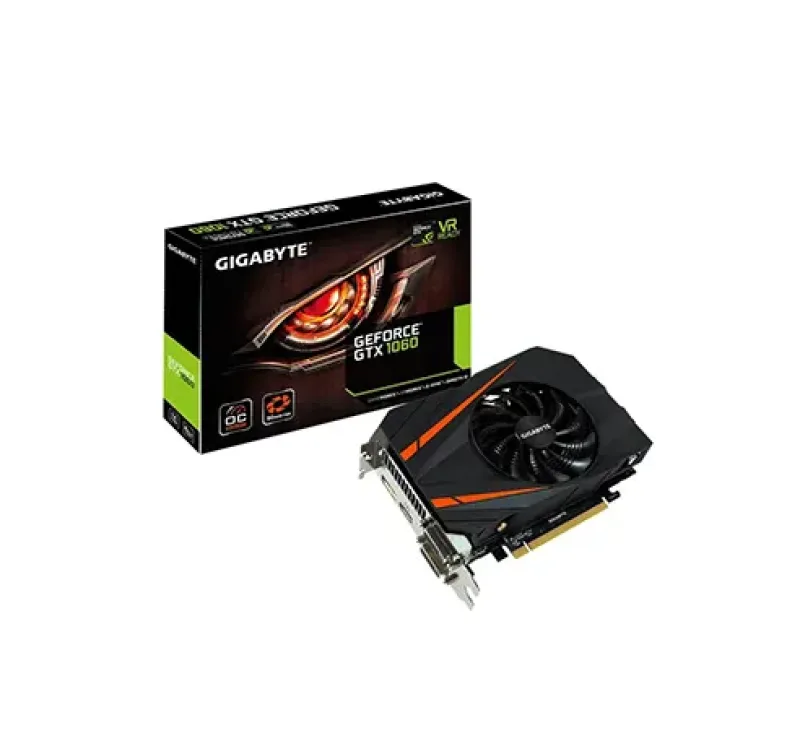 GV-N1060IXOC-6GD - Gigabyte Geforce GTX 1060 Graphic Card 1.56 GHz Core 1.77 GHz Boost Clock 6GB GDDR5 PCI Express 3.0 x16