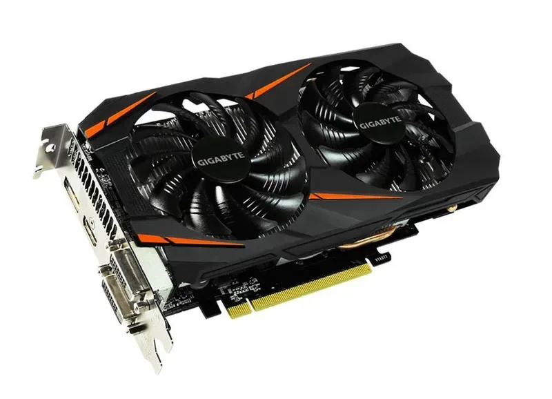 GV-N1060WF2OC-6GD-MI - Gigabyte GeForce GTX 1060 6GB GDDR5 192-Bit HMDI / 3x DisplayPort / Dual-Link DVI-D PCI Express 3.0 x16 Video Graphics Card