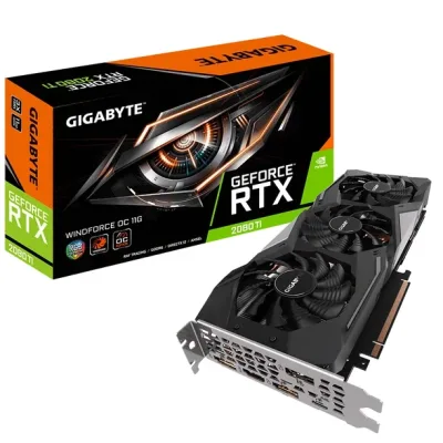 GV-N208TWF3-11GC GIGABYTE GeForce RTX 2080 Ti WINDFORCE 11G GDDR6 HDMI/3DisplayPort/USB Type-C PCI-Express Video Card