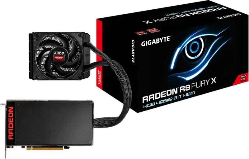GV-R9FURYX-4GD-B - Gigabyte Radeon R9 Fury X 4GB HBM PCI Express 3.0 Video Graphics Card