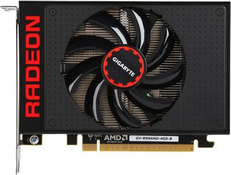 GV-R9NANO-4GD-B - Gigabyte Radeon R9 Nano 4GB HBM PCI Express 3.0 Video Graphics Card