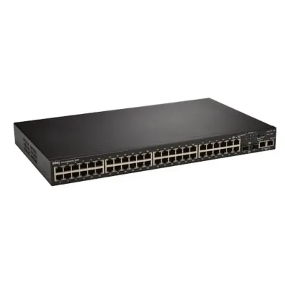 GY466 - Dell PowerConnect 3500 Series 3548 48 x Ports 10/100Base-T + 2 x Ports Gigabit SFP + 2 x Ports 10/100/1000Base-T Fast Ethernet Rack-Mountable 1U Stackable Layer 3 Managed Network Switch