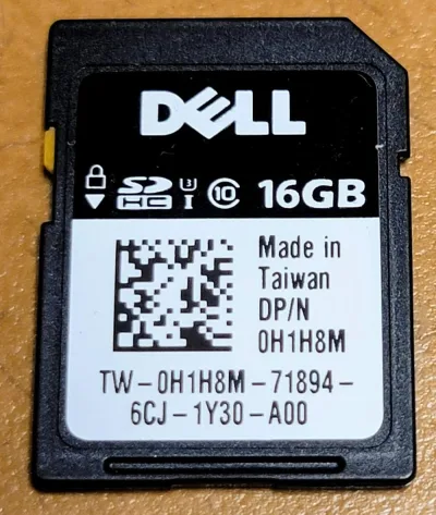 H1H8M - Dell 16GB SDHC SD Memory Card