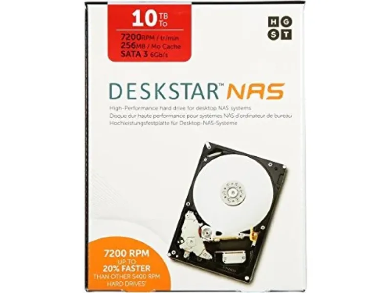 H3IKNAS40003272SN - Hitachi Deskstar NAS 4TB 7200RPM SATA 6GB/s 64MB Cache 3.5-inch Hard Drive
