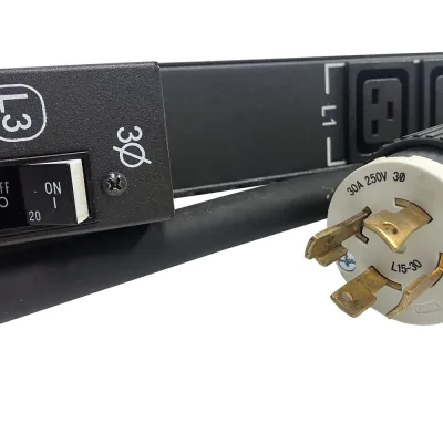 H5M62A - HP 30-Ports 3-Phase 8.6kVA 24A 208V AC Power Distribution Unit