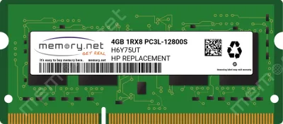 H6Y77ET - HP 8GB DDR3-1600MHz PC3-12800 non-ECC Unbuffered CL11 204-Pin SoDimm 1.35V Low Voltage Memory Module