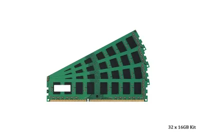 H7C07A - HP 512GB Kit (32 X 16GB) DDR4-2400MHz PC4-19200 ECC Registered CL17 288-Pin DIMM 1.2V Dual Rank Memory for Integrity MC990 X Server