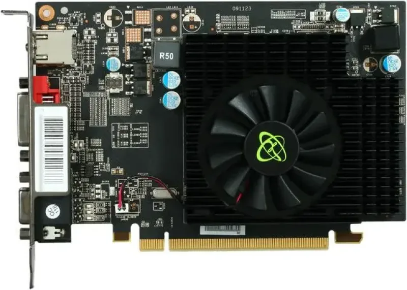 HD-555X-ZNF2 - XFX Radeon HD 5550 1GB 128-Bit DDR2 PCI Express 2.1 x16 DVI/ HDMI/ D-Sub/ HDCP Ready Video Graphics Card