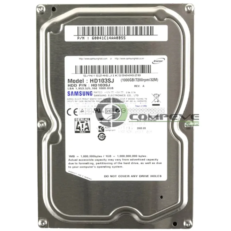 Samsung HD203WI/JP2 Spinpoint F3EG 2TB 5400RPM SATA 3Gb/s 32MB Cache 3.5-inch Hard Drive
