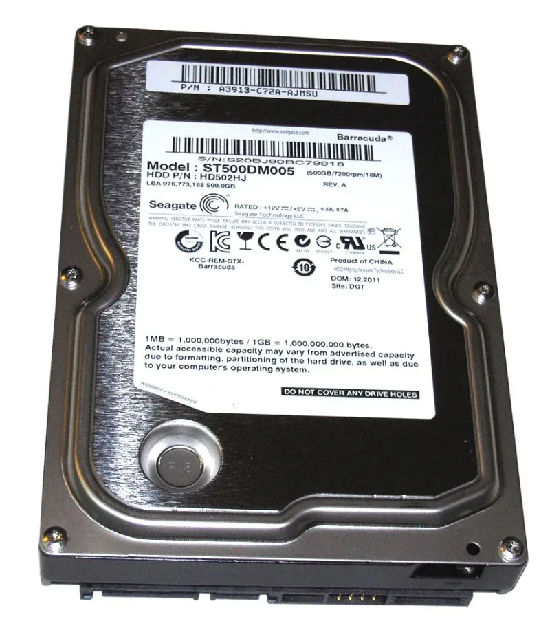 Samsung HD502HJ/U Spinpoint F3 500GB 7200RPM SATA 3Gb/s 16MB Cache 3.5-inch Hard Drive for Desktop