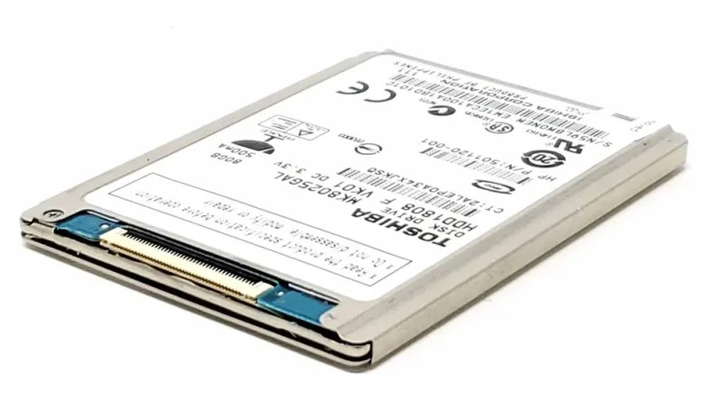 HDD1808S - Toshiba Embedded 80GB 4200RPM ATA-100 ZIF 8MB Cache 1.8-inch Hard Disk Drive