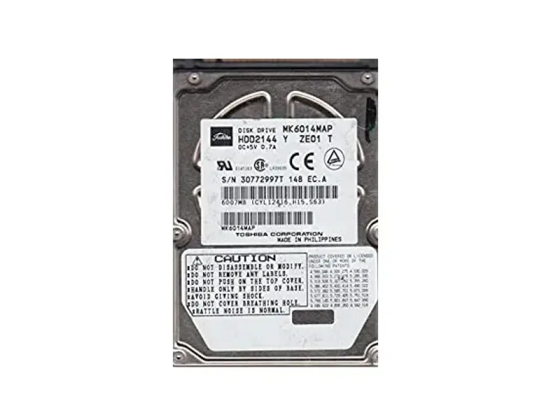 HDD2144 - Toshiba 6GB 4200RPM ATA-66 1MB Cache 2.5-inch Hard Disk Drive