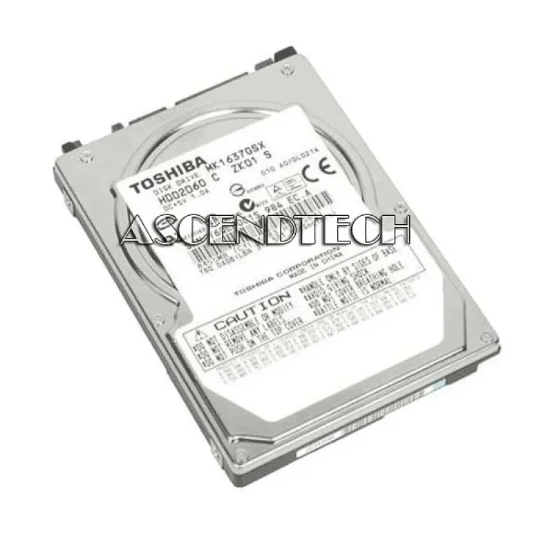 HDD2E53D - Toshiba 160GB 16MB Cache 7200RPM SATA 3GB/s 2.5-inch Hard Disk Drive