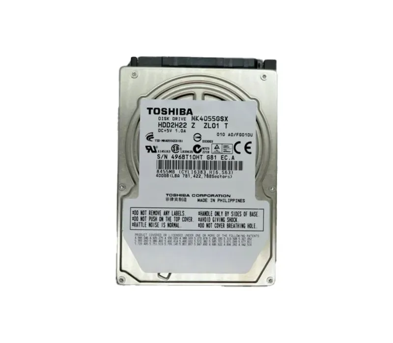 HDD2H22 - Toshiba 400GB 5400RPM 8MB Cache SATA 3GB/s (SATA 3GBPS) 2.5-inch NOTE