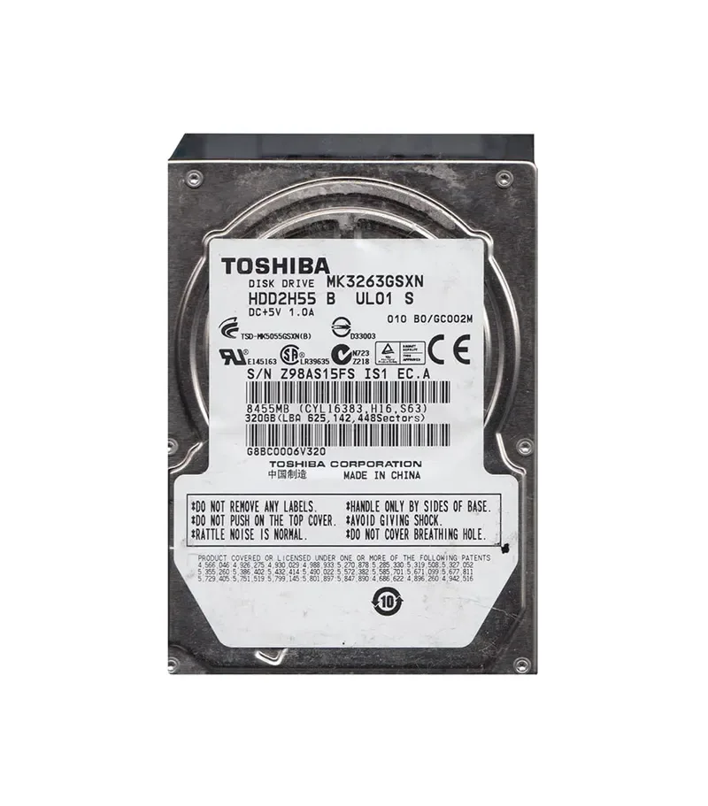 HDD2H55 - Toshiba 320GB 5400RPM SATA 3Gb/s 2.5-inch Hard Drive