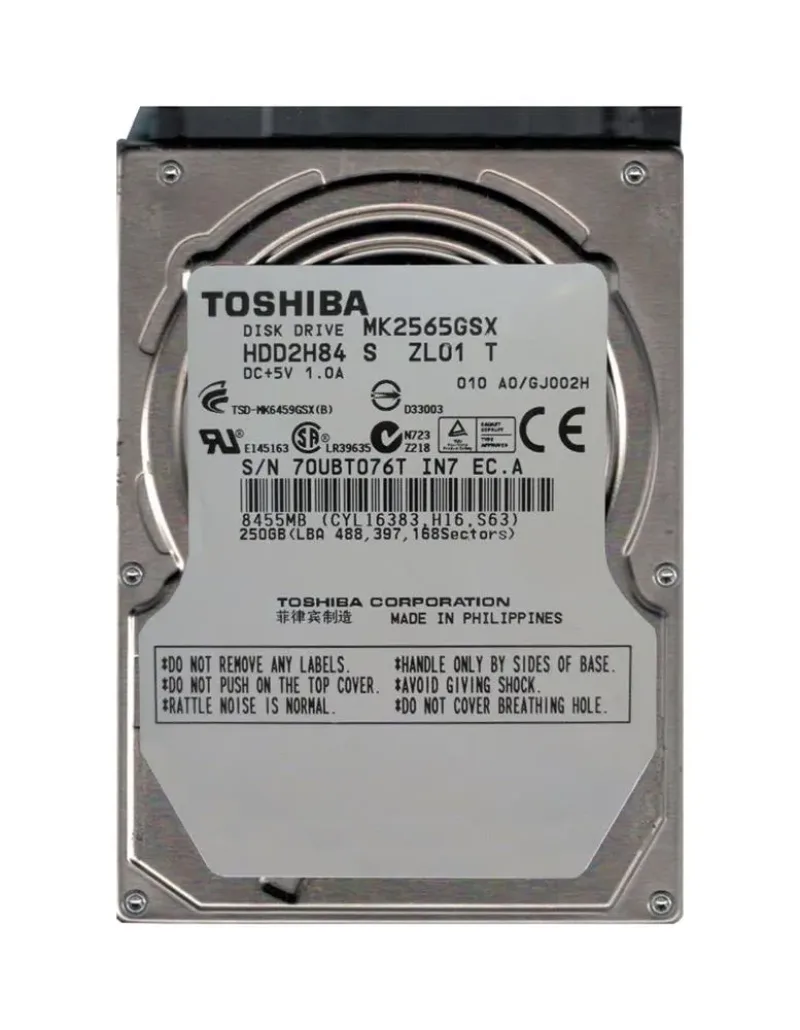 HDD2H84M - Toshiba 250GB 5400RPM SATA 3Gb/s 2.5-inch Hard Drive