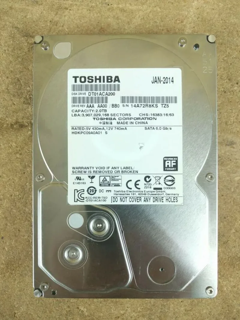 HDDR200I01X - Toshiba 200GB 4200RPM SATA 8MB Cache 2.5-inch Hard Disk Drive