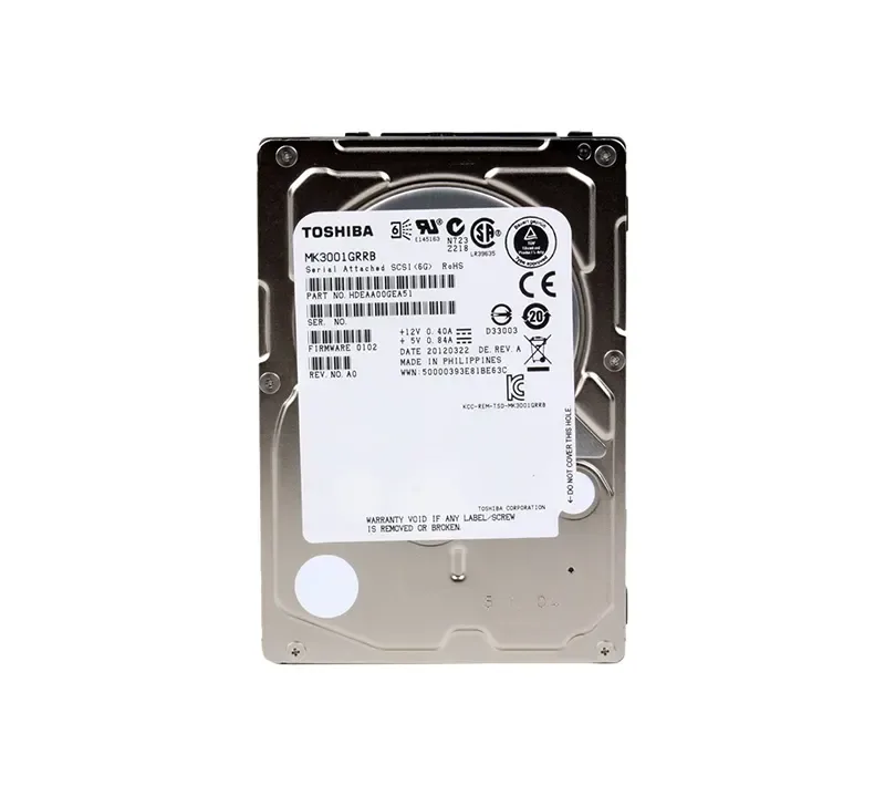 HDEAA00GEA51 - Toshiba Enterprise 300GB 15000RPM SAS 6GB/s 32MB Cache 2.5-inch Hard Drive