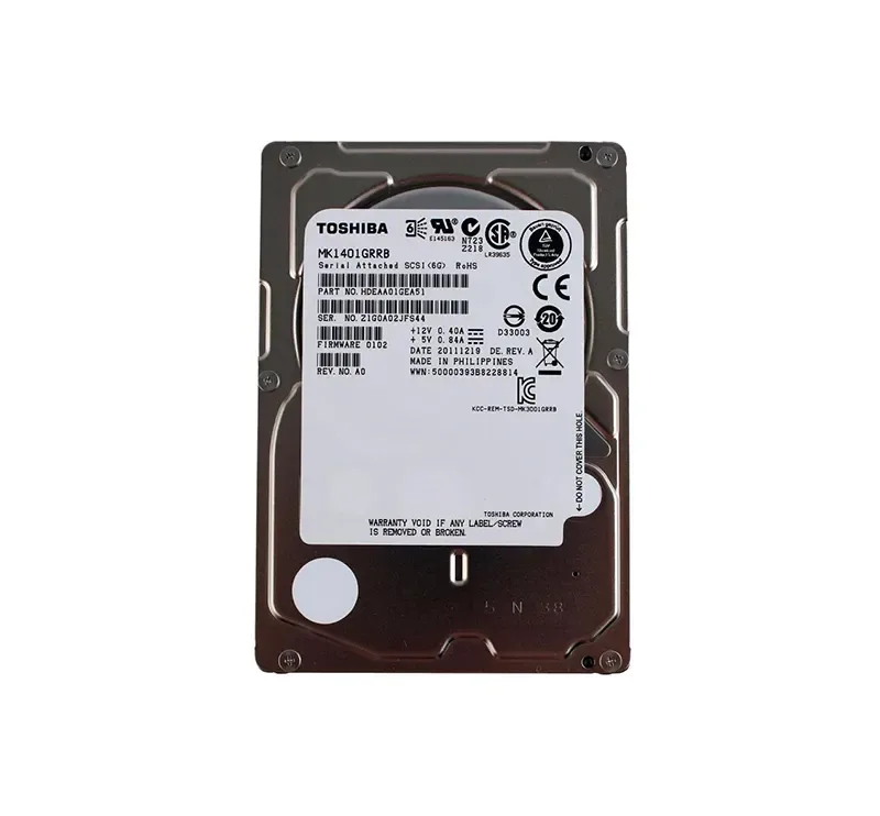 HDEAA01GEA51 - Toshiba Enterprise 147GB 15000RPM SAS 6GB/s 32MB Cache 2.5-inch Hard Drive