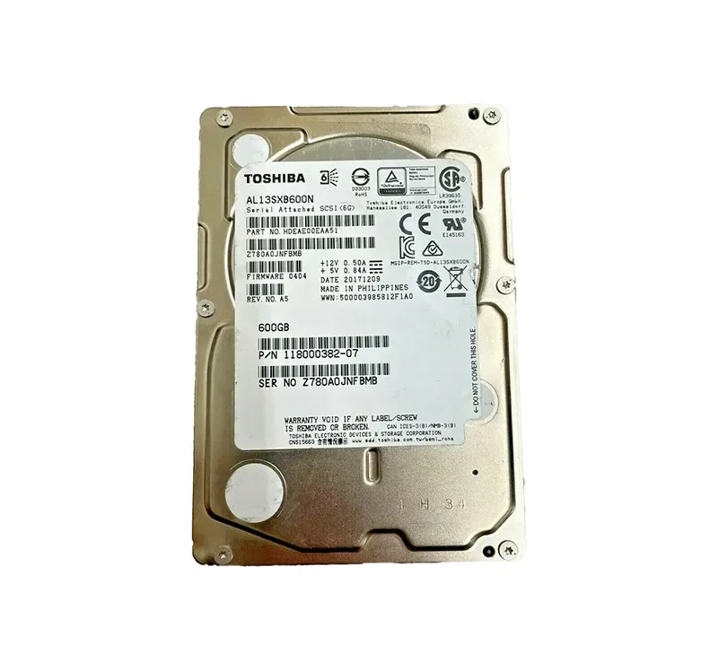 HDEAE00EAA51 - Toshiba 600GB 15000RPM SAS 6Gb/s 2.5-inch Hard Drive