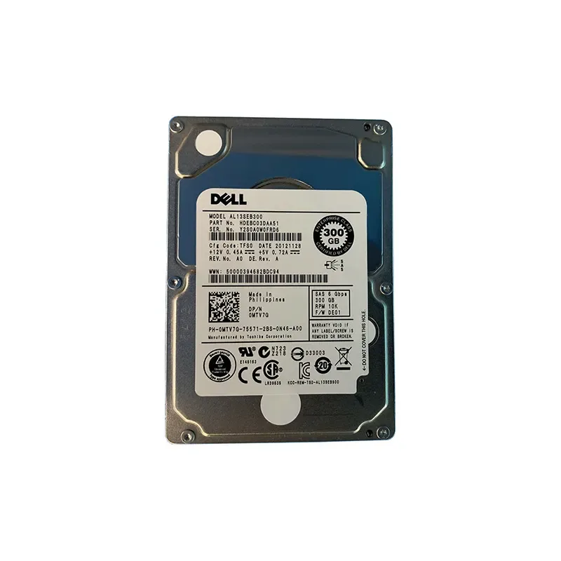 HDEBC03DAA51 - Toshiba 300GB 10000RPM SAS 6GB/s 64MB Cache 2.5-inch Hard Drive