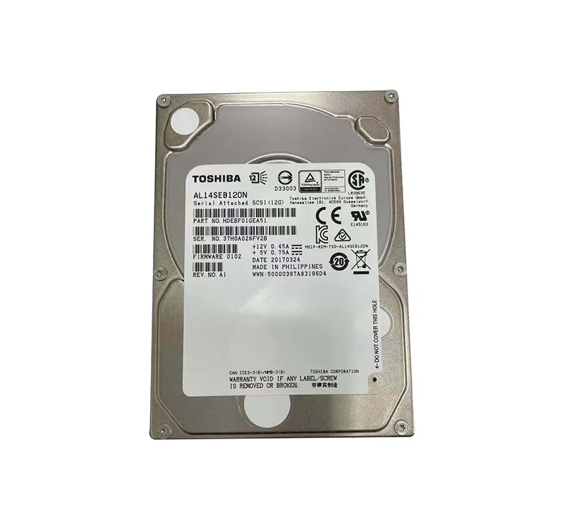 HDEBF01GEA51 - Toshiba 1.2TB 10000RPM SAS 12Gb/s 128MB Cache 2.5-inch Hard Drive