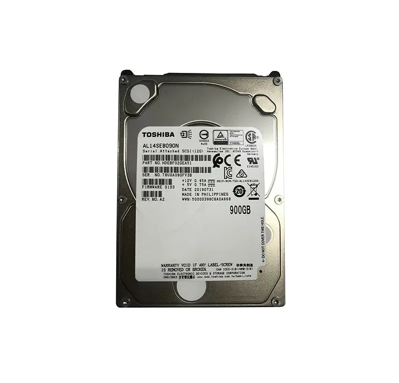 HDEBF02GEA51 - Toshiba 900GB 10000RPM SAS 12Gb/s 128MB Cache 2.5-inch Hard Drive