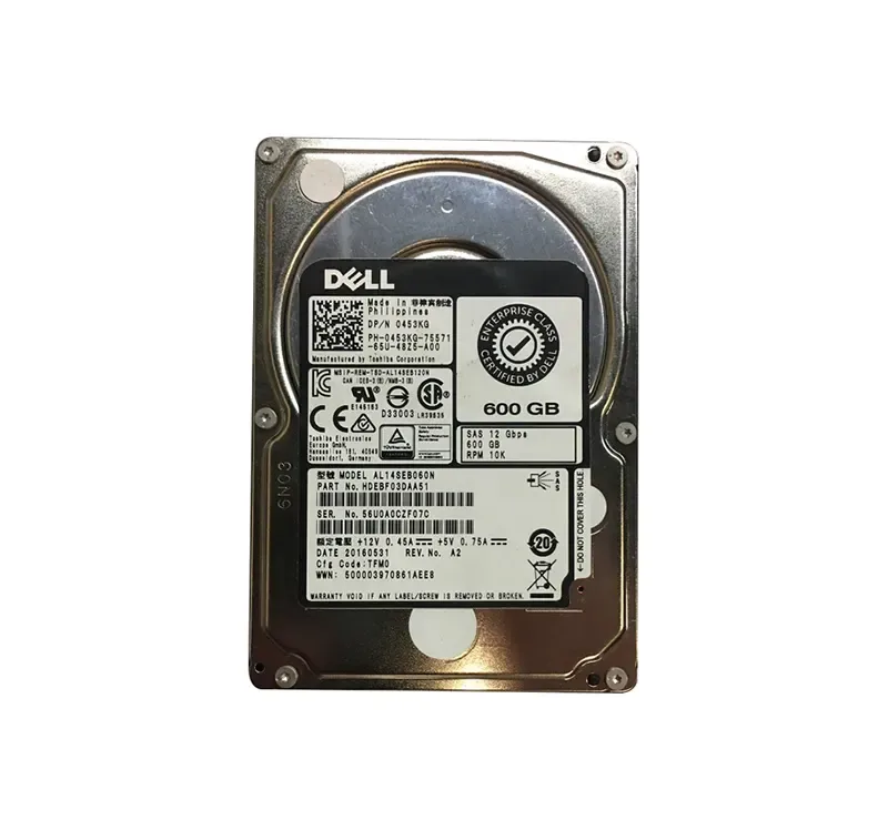 HDEBF03DAA51 - Toshiba 600GB 10000RPM SAS 12GB/s 2.5-inch Hot Pluggable Hard Disk Drive